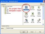 Adding Custom Project Item Templates to VS.NET