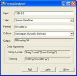 .NET FormatDesigner