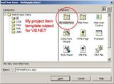 Adding Custom VB.NET Project Item Template Wizards to VS.NET